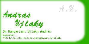 andras ujlaky business card